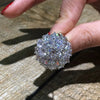 Wholesale Women's Copper Flower Zircon Bracelet And Ring
