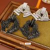 Wholesale Women's Copper Geometric And Bow Pattern Diamond Set Highend Earrings With 925 Silver Ear Needles