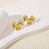 Wholesale Women's Copper Geometric Butterfly Earrings With Electroplating And Small Fragrant Style