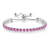Wholesale Women's Copper Geometric Cartoon Style Electroplated Zircon Crystal Bracelet