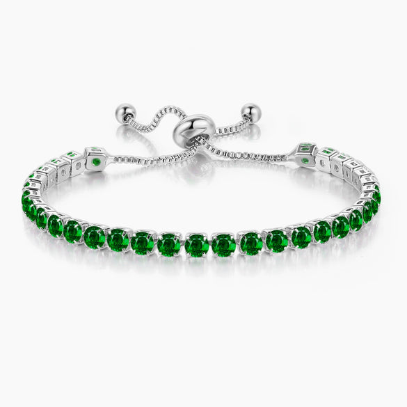 Wholesale Women's Copper Geometric Cartoon Style Electroplated Zircon Crystal Bracelet