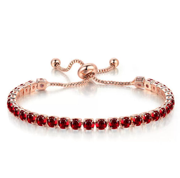 Wholesale Women's Copper Geometric Cartoon Style Electroplated Zircon Crystal Bracelet
