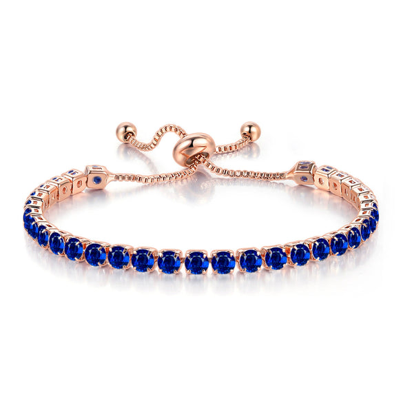 Wholesale Women's Copper Geometric Cartoon Style Electroplated Zircon Crystal Bracelet