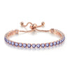 Wholesale Women's Copper Geometric Cartoon Style Electroplated Zircon Crystal Bracelet