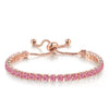 Wholesale Women's Copper Geometric Cartoon Style Electroplated Zircon Crystal Bracelet
