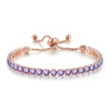 Wholesale Women's Copper Geometric Cartoon Style Electroplated Zircon Crystal Bracelet
