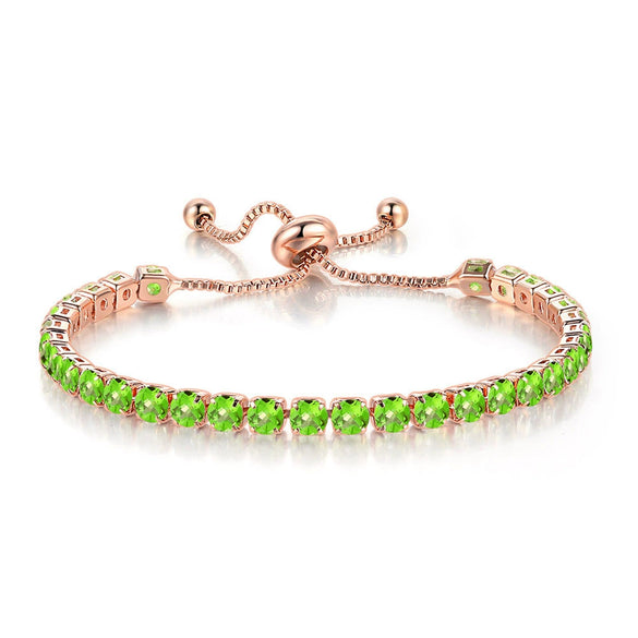 Wholesale Women's Copper Geometric Cartoon Style Electroplated Zircon Crystal Bracelet