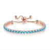 Wholesale Women's Copper Geometric Cartoon Style Electroplated Zircon Crystal Bracelet