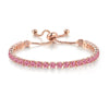 Wholesale Women's Copper Geometric Cartoon Style Electroplated Zircon Crystal Bracelet