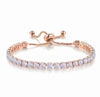 Wholesale Women's Copper Geometric Cartoon Style Electroplated Zircon Crystal Bracelet