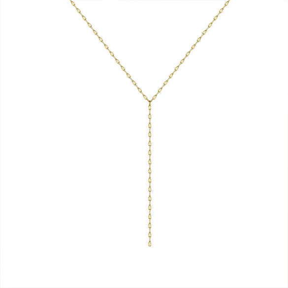 Wholesale Women's Copper Geometric Clavicle Chain Necklace With Real Gold Plated Pendant