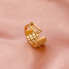 Wholesale Women's Copper Geometric Ctype Retro Microinlaid Zircon Earrings With Electroplating