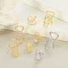 Wholesale Women's Copper Geometric Diamond Set Nail Ring