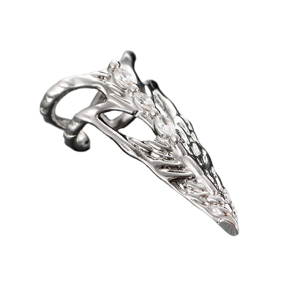 Wholesale Women's Copper Geometric Diamond Set Nail Ring