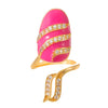 Wholesale Women's Copper Geometric Diamond Set Nail Ring