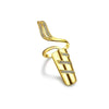 Wholesale Women's Copper Geometric Diamond Set Nail Ring
