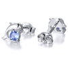 Wholesale Women's Copper Geometric Dolphin Zircon Earrings