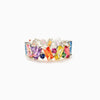 Wholesale Women's Copper Geometric Dopamine Ring With Zirconia Design