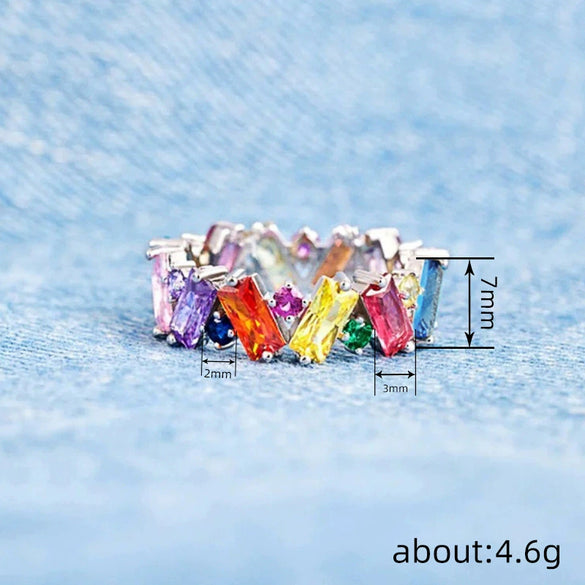 Wholesale Women's Copper Geometric Dopamine Ring With Zirconia Design