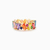 Wholesale Women's Copper Geometric Dopamine Ring With Zirconia Design