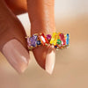 Wholesale Women's Copper Geometric Dopamine Ring With Zirconia Design