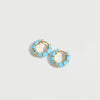 Wholesale Women's Copper Geometric Dripping Oil Enamel Earrings