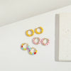 Wholesale Women's Copper Geometric Dripping Oil Enamel Earrings