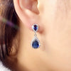Wholesale Women's Copper Geometric Drop Shape Highend Minimalist Earrings