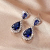 Wholesale Women's Copper Geometric Drop Shape Highend Minimalist Earrings