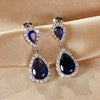 Wholesale Women's Copper Geometric Drop Shape Highend Minimalist Earrings