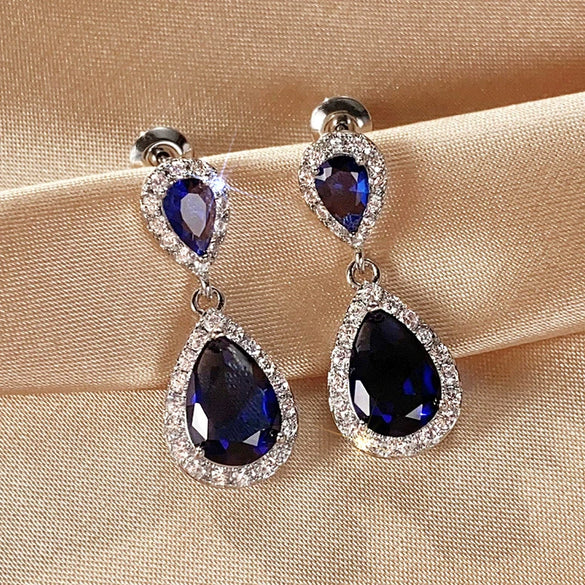 Wholesale Women's Copper Geometric Drop Shape Highend Minimalist Earrings