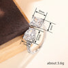 Wholesale Women's Copper Geometric Drop Shape Niche Style Ring With Zirconia