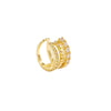 Wholesale Women's Copper Geometric Ear Clips Electroplated Light Luxury Highend