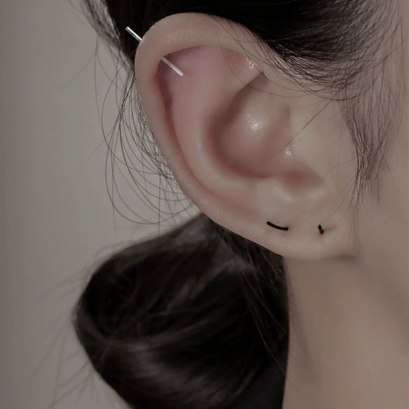 Wholesale Women's Copper Geometric Ear Stud Earrings With Electroplating