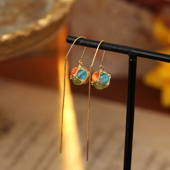 Wholesale Women's Copper Geometric Earrings With Electroplating Fashion Style