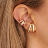 Wholesale Women's Copper Geometric Earrings With Electroplating