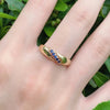 Wholesale Women's Copper Geometric Elegant Inlaid Zircon Ring And Bracelet
