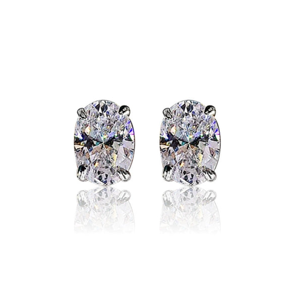 Wholesale Women's Copper Geometric Elegant Zirconia Earrings
