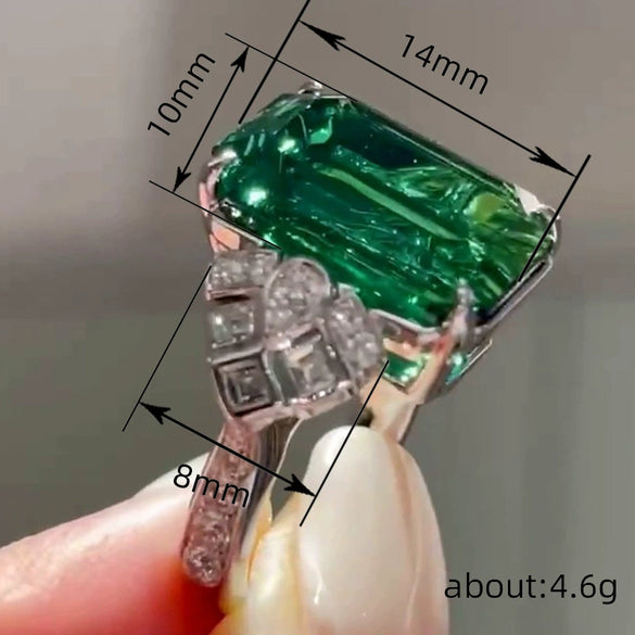 Wholesale Women's Copper Geometric Exaggeration Style Ring With Zircon Inlay