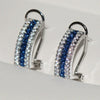 Wholesale Women's Copper Geometric Fashion Earrings With Zircon Design