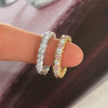 Wholesale Women's Copper Geometric Hexagonal Inlaid Zircon Ring