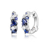 Wholesale Women's Copper Geometric Hip Hop Earrings With Inlaid Zircon