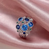Wholesale Women's Copper Geometric Hollow Circle Zircon Ring