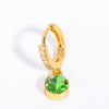 Wholesale Women's Copper Geometric Inlaid Rhinestone Personality Earrings