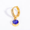 Wholesale Women's Copper Geometric Inlaid Rhinestone Personality Earrings
