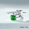 Wholesale Women's Copper Geometric Inlaid Zircon Adjustable Ring