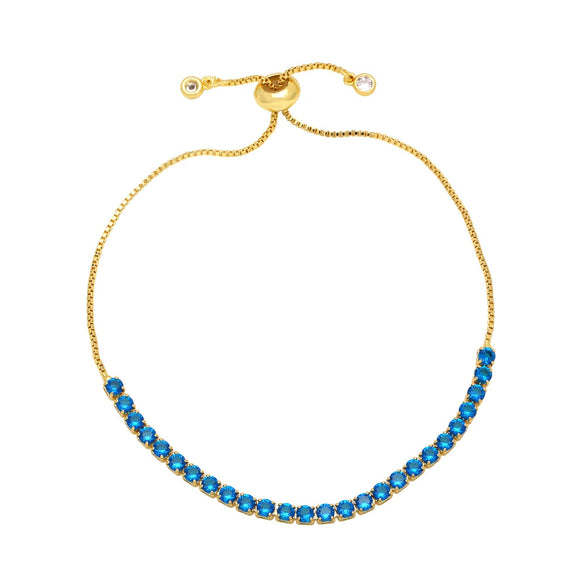 Wholesale Women's Copper Geometric Inlaid Zircon Bracelet