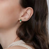 Wholesale Women's Copper Geometric Inlaid Zircon Earrings