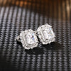 Wholesale Women's Copper Geometric Inlaid Zircon Earrings