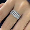 Wholesale Women's Copper Geometric Inlaid Zircon Fashionable Ring